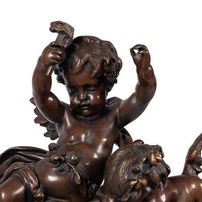 Louis XV Style Gilt Bronze Mantle Clock