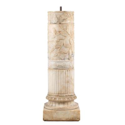 Neoclassical Carrara Marble Plinth