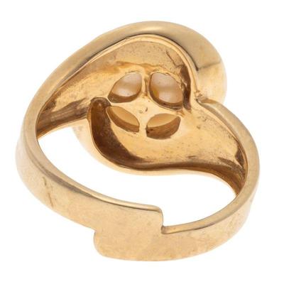 Cultured Freshwater Pearl, 14k Yellow Gold Ring