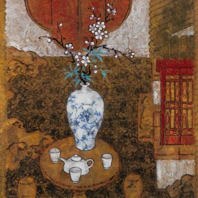 Asian, Possibly Vietnamese, Painting of an Interior