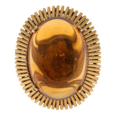 Citrine, 14k Yellow Gold Ring