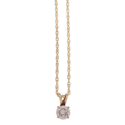 Diamond, 18k, Gold-Filled Necklace