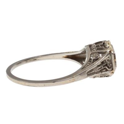 Art Deco Diamond, 18k White Gold Ring