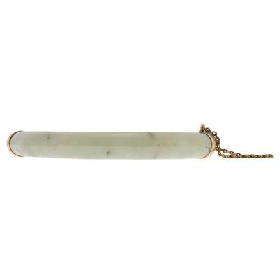 Jade, 14k Yellow Gold Bangle Bracelet