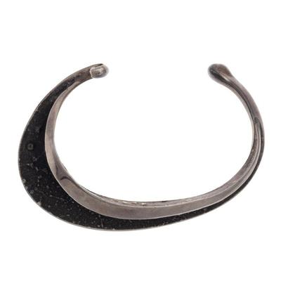 Charles Loloma Abstract Sterling Cuff Bracelet