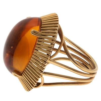 Citrine, 14k Yellow Gold Ring