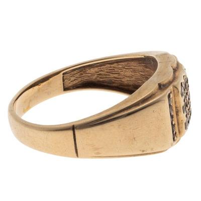 Gent's Diamond, 10k Yellow Gold Ring