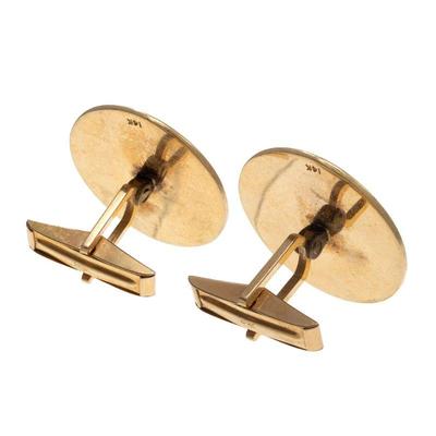 Pair of 14k Yellow Gold California Presentation Cufflinks