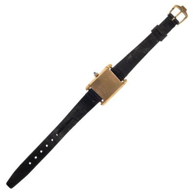 Ladies Cartier Gold-Plated Tank Watch