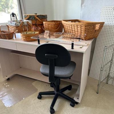 Rolling/Folding sewing machine table (no machine) - very nice - may need to be taken apart to move - so bring tools if intersted.