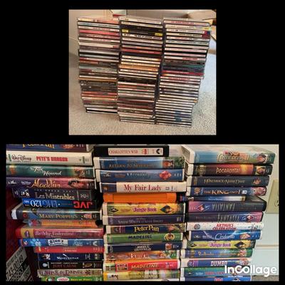 Collection Of CDs And VHS 
