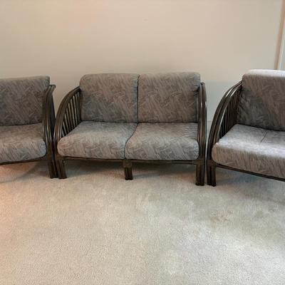 Japanese Rattan 3 Piece Set