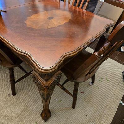 Bad photo, table is in good shape - not faded.