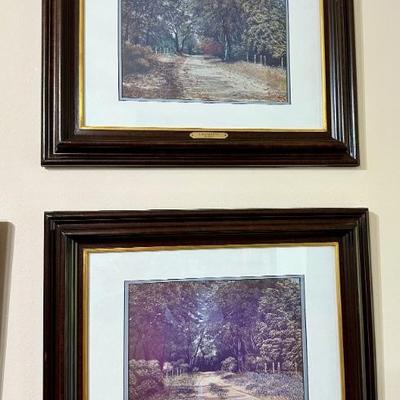 Signed numbered prints by B. Hurd.
