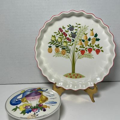 Villeroy & Boch Bon Appetit 9" Souffle & Porcelain Trinket Box
