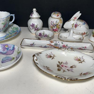 Hammersley Tea Cup & Mini Bone China Collectibles