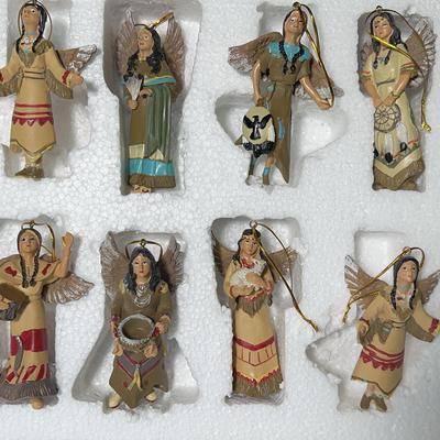 SOUTHWEST Indian ANGEL ORNAMENTS SET OF 8 
