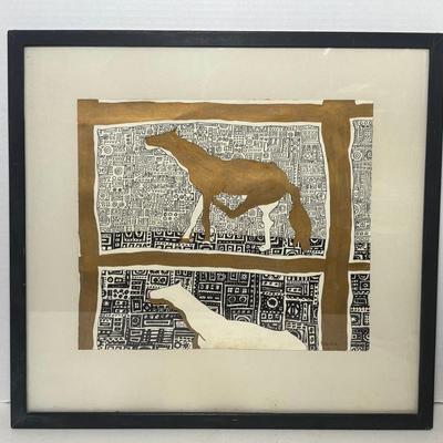 Lewis Recchia Multi-Media Horse Painting