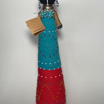 Large Vintage Handmade Ndebele doll Made In South Africa
