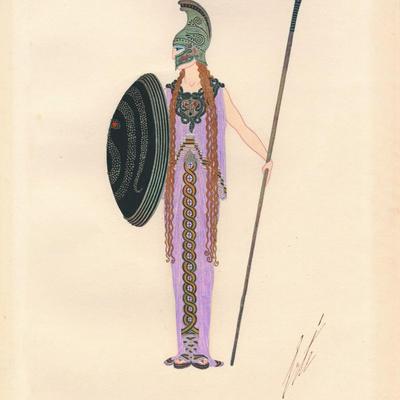 "Athena” By Erté Print 