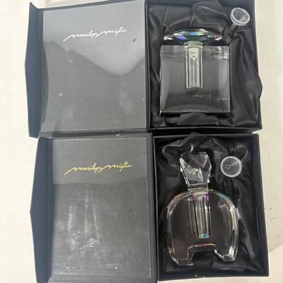 Pair Of Marilyn Miglin Refillable Perfume Bottles, NIB