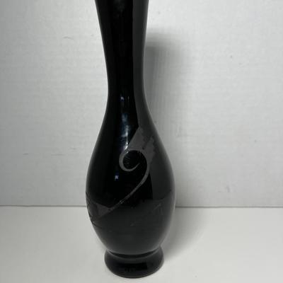Drake Navajo Black Pottery Vase