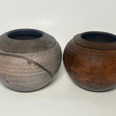 Round Stoneware Pottery by Anita