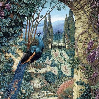 The Secret Garden Large Tapestry