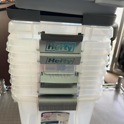 Sterilite High Rise 18 Qt & 30Qt Clear Storage Tubs X7