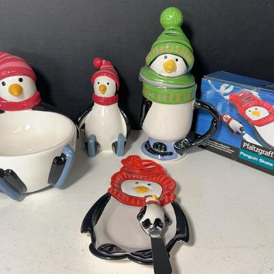 Pfaltzgraff Penguin Skate Kitchen Collectibles