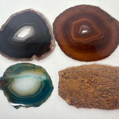 Slices of Agate & Calligraphy Jasper
