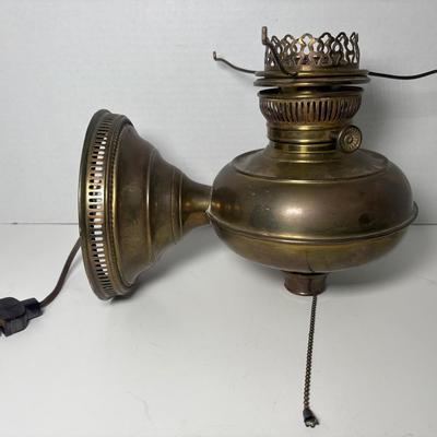 Rayo Vintage Electrified Wall Mount Brass Lamp