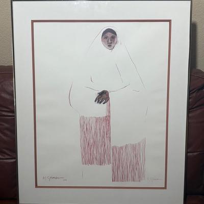 R.C.Gorman “Joman” Large Signed Print
