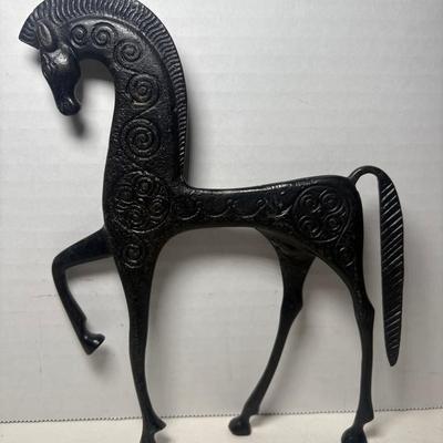 Vintage Etruscan Horse Statue 
