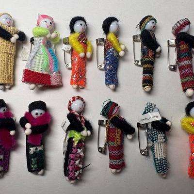 Collection Of 12 Hand Made Kachin Pins