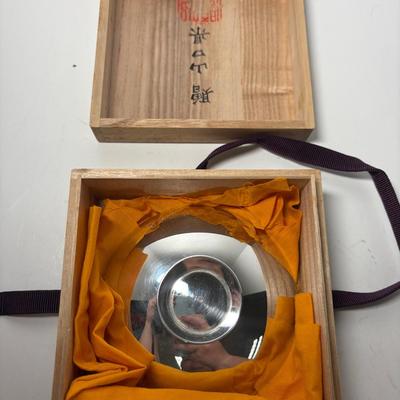 Japanese Sterling Silver Sake Cup #1