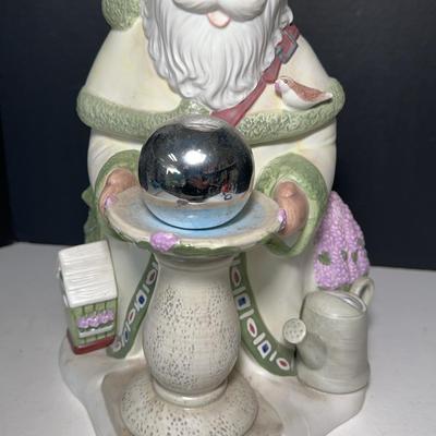 Pfaltzgraff Naturewood Garden Santa Cookie Jar