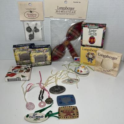 Assorted Longaberger Basket Tie-ons, NIP