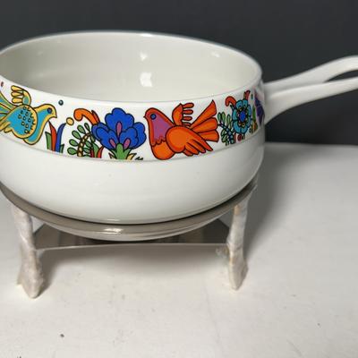 Villeroy Boch Acapulco Handled Casserole Fondue & Stand