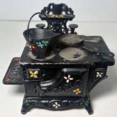 Vintage Cast Iron Eagle Cook Stove, Salesman Sample 
