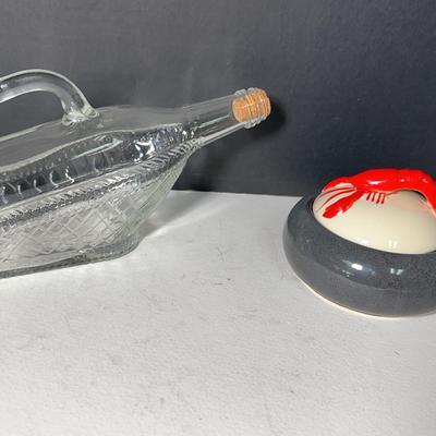 London Winery Bottle & Shawnee Kenwood Lobster Bowl