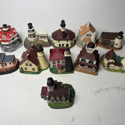Vintage Lenox Miniature Lighthouse Collection - Set of 11 Lighthouse Thimbles