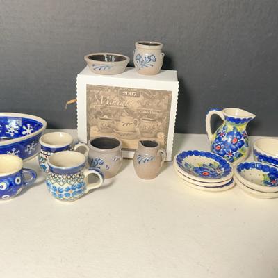 Boleslawiec & Wiza Polish Stoneware Miniatures