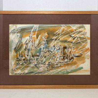 Framed Multi-Media Signed Original (1987)