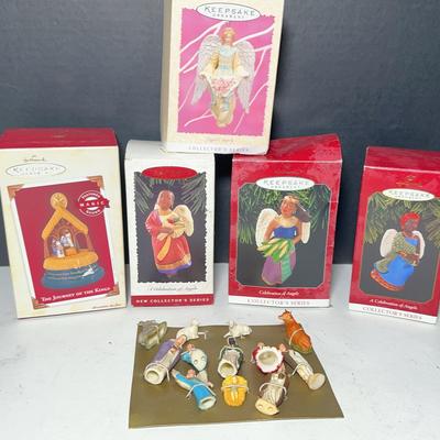 Hallmark Angel Ornaments & Vintage Mini Nativity