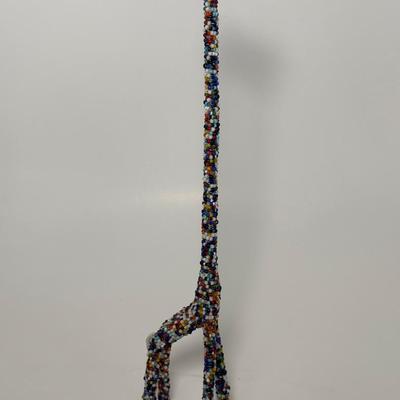 African Wire Rainbow Seed Bead Giraffe 