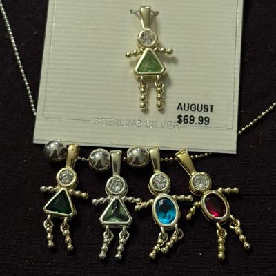 Sterling Birthstone Kids