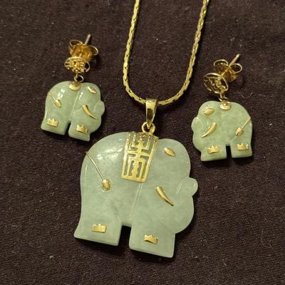 10K and Jade Elephant Set