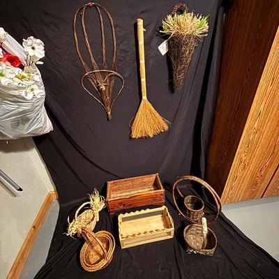 Wood And Wicker Decor