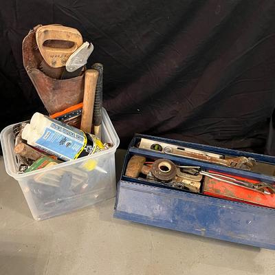 Vintage Blue Tool Box +
